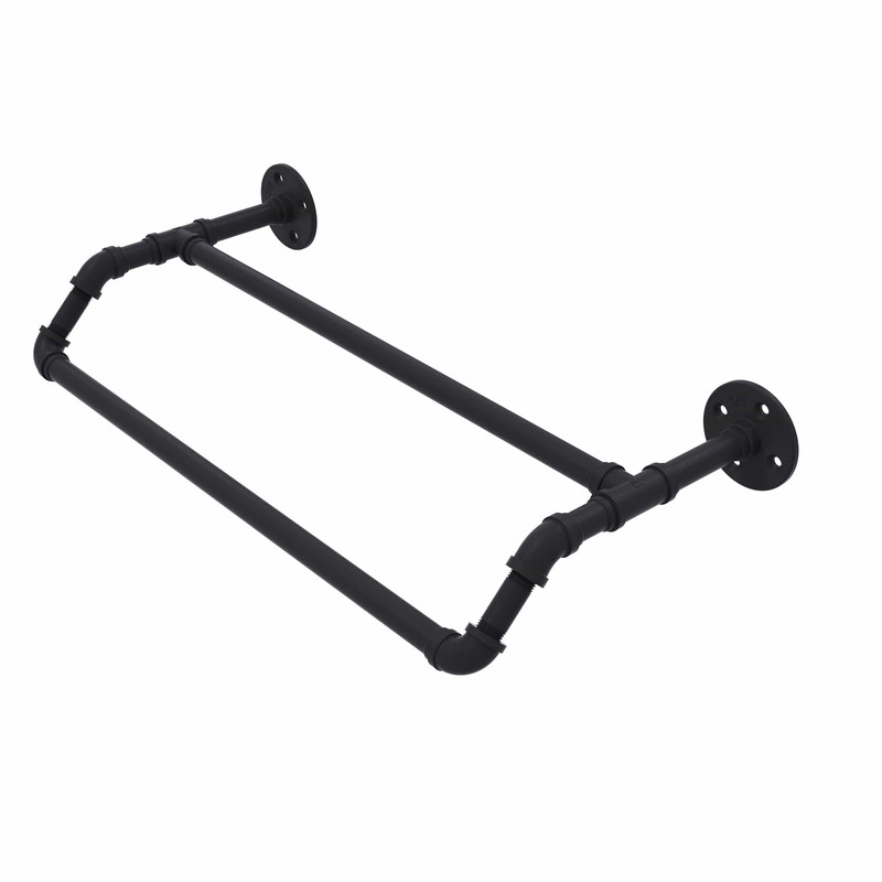 18" Double Towel Bar, Matt Black Finish
